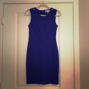 Chic interview business dress gold button details